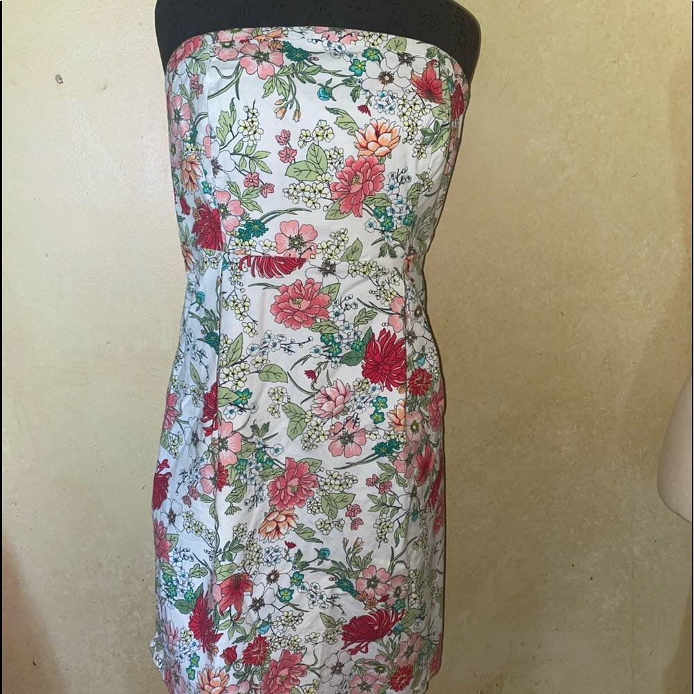 Old Navy Strapless Floral Dress